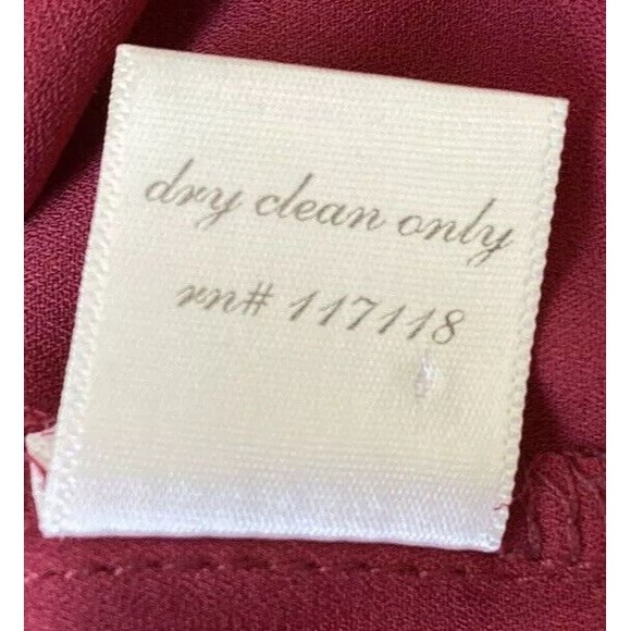 Mi ami Maroon Studded Ruffle Sleeve Blouse Size Small - Picture 7 of 12